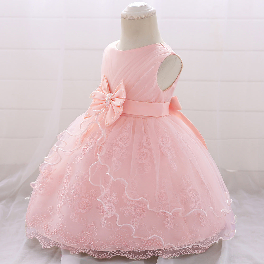 Cute Flower Girl Puffy Princess Party Dress