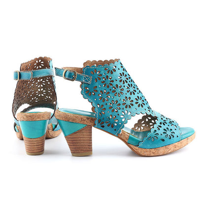 Retro Hollow Fish Mouth Handmade Sandals