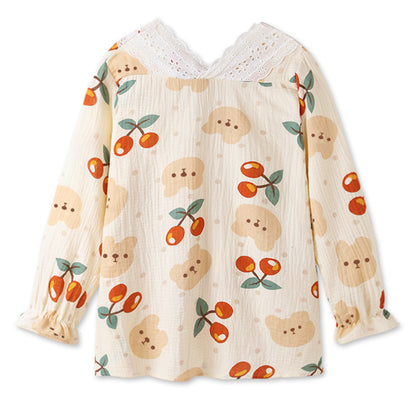 Japanese Cherry Kimono Pajamas