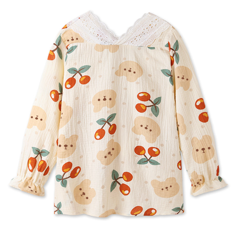 Japanese Cherry Kimono Pajamas