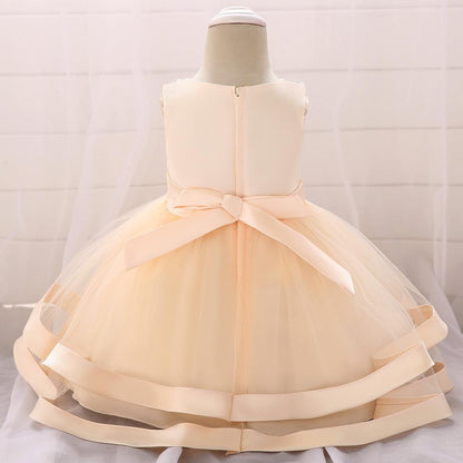 Girls Cozy Embroidery Princess Dress