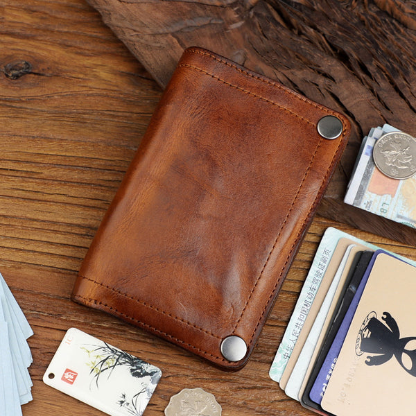 Leather Handmade Wallet High Capacity Wallet
