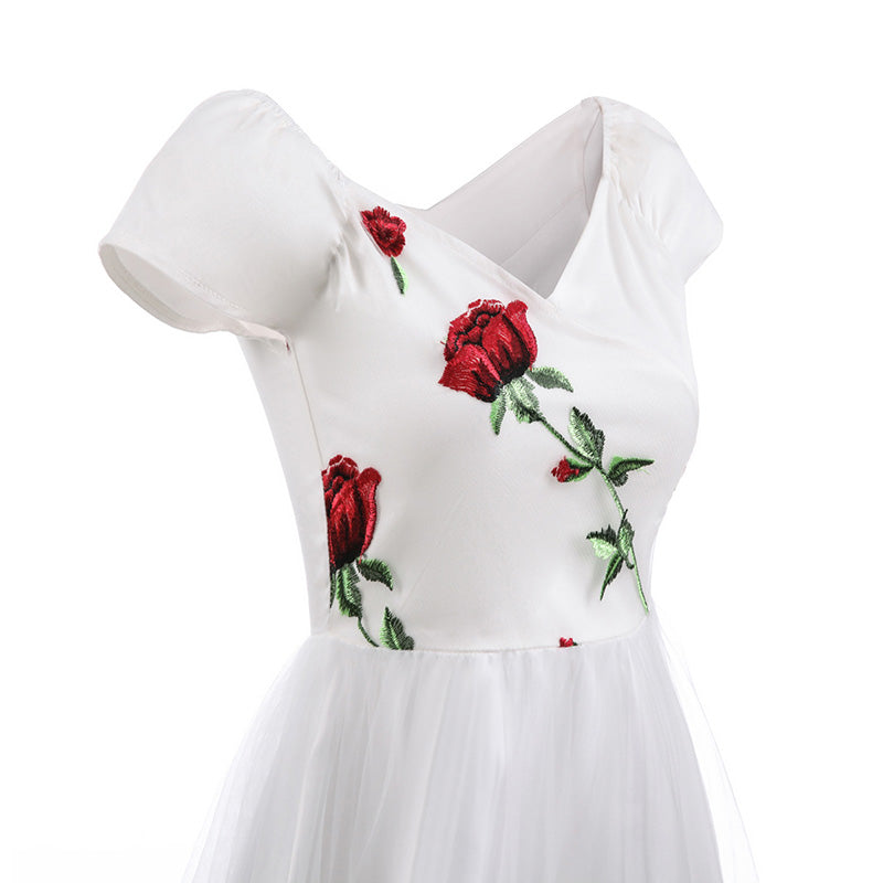 Summer Rose Lace Dress