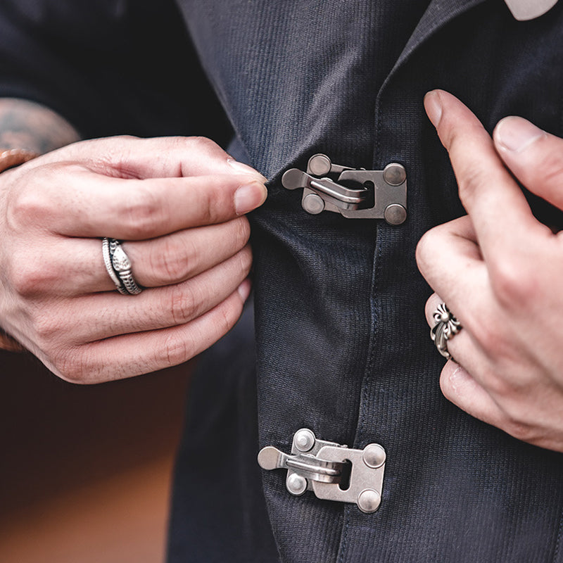 Lamb Wool Lining Navy Deck  Hook Jacket