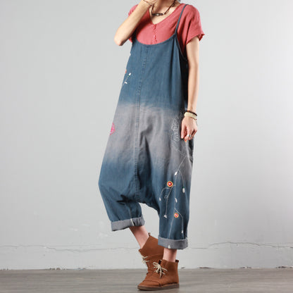 Summer Denim Loose Overalls