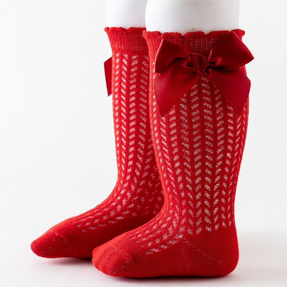 Baby Bowknot Mesh Socks