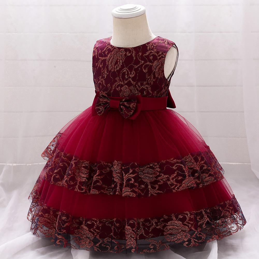 Baby Girls Summer Cute Fluffy  Lace Dress