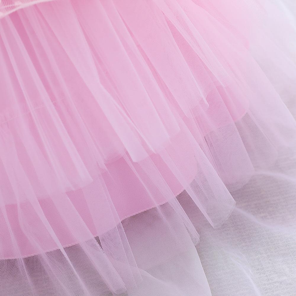 Elegant Girl Bow Fluffy Princess Dress