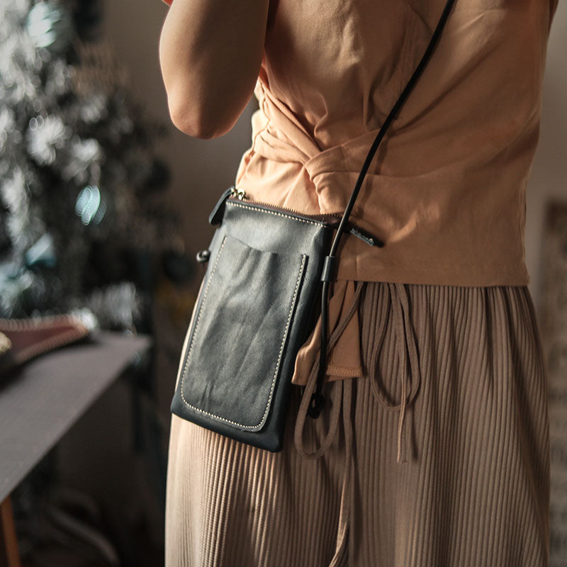 Cowhide Shoulder Messenger Bag