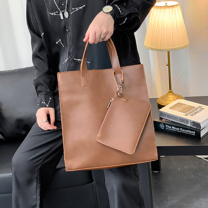 Business PU Portable Shoulder Bag