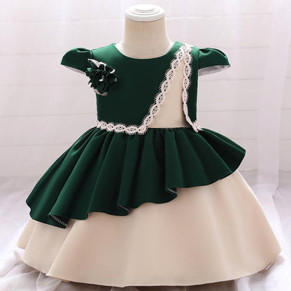 Elegant Baby Girls Summer Cute Fluffy  Party Dress