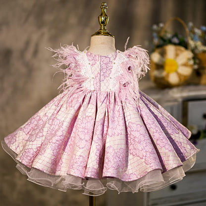 Elegant Cute Flower Embroidery Princess Dress