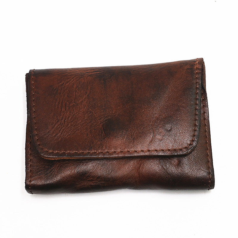 Retro Leather Buckle Small Coin Purse