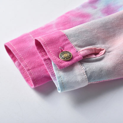 Children Tie-dye Denim Jacket