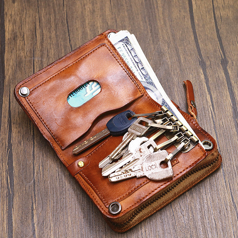 Multifunctional Wallet Card Coin Purse Leather Key Case