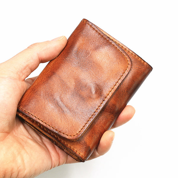 Retro Leather Buckle Small Coin Purse
