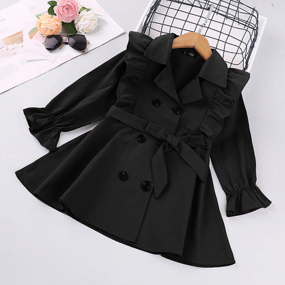 Girls Fashion Trench Coat