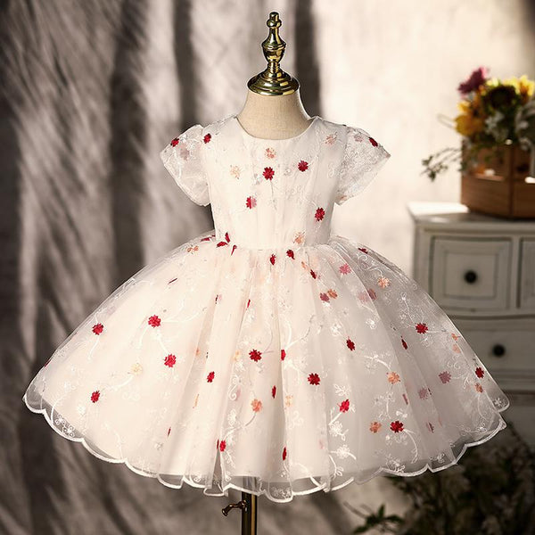 Retro Elegant Cute Flower Princess Dress