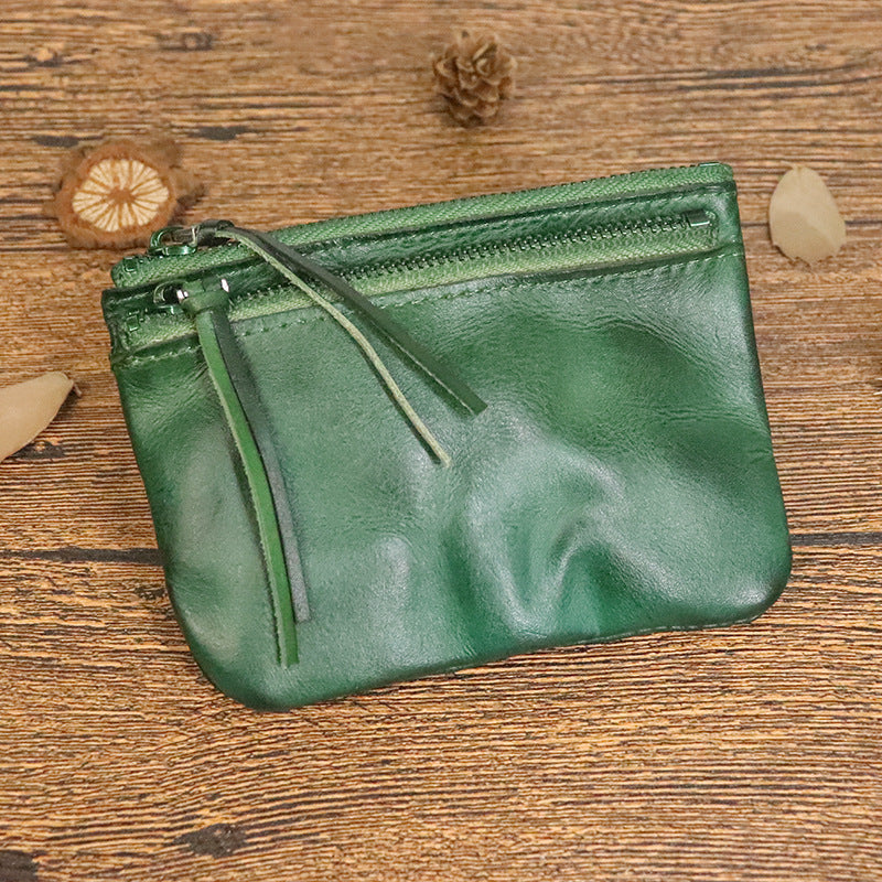 Vintage Distressed Crinkle Small Wallet
