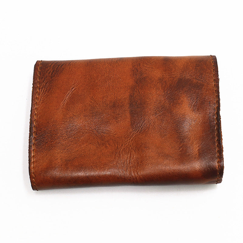 Retro Leather Buckle Small Coin Purse