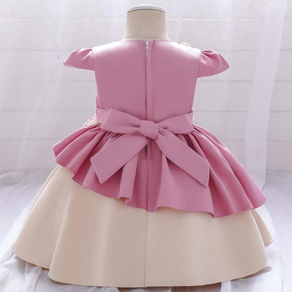 Elegant Baby Girls Summer Cute Fluffy  Party Dress