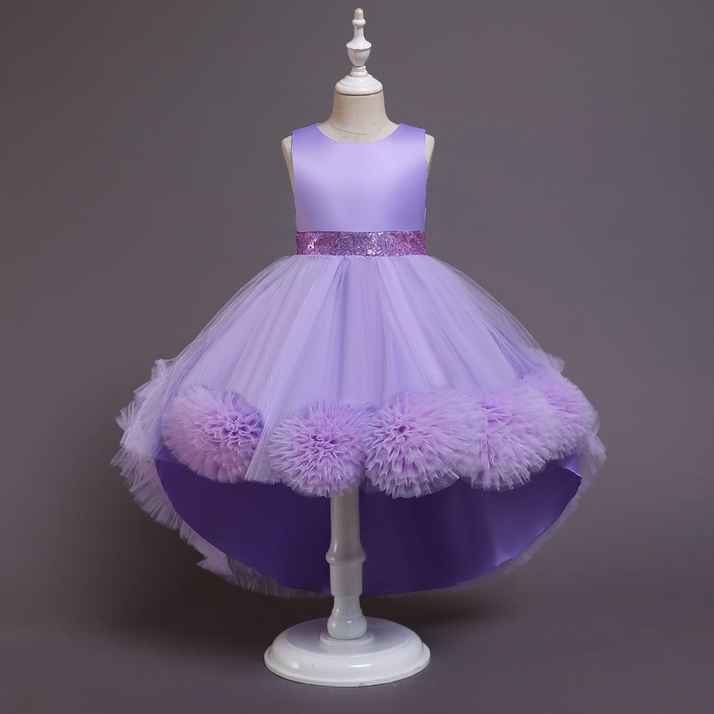 Summer Dreamy Girl Pom-pom Flower Puffy Dress
