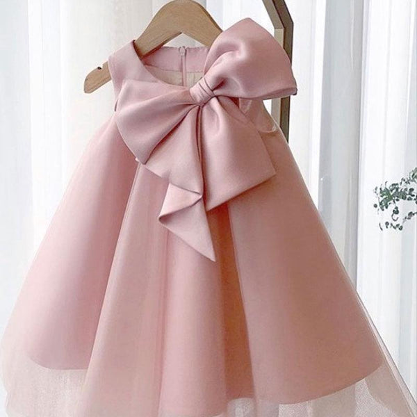 Baby Girls Cute Bow Fluffy  Dress
