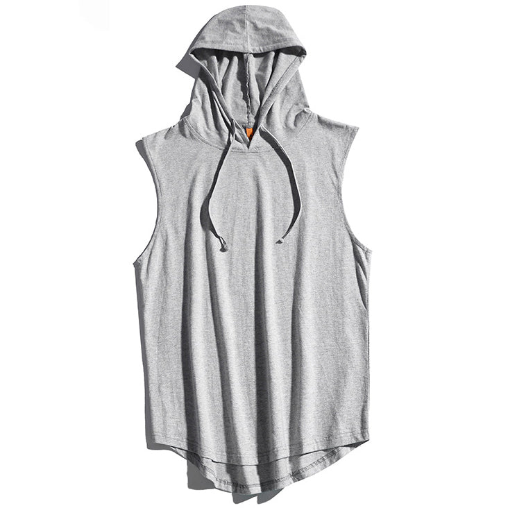 Loose Sleeveless Hoodie