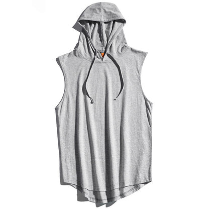 Loose Sleeveless Hoodie