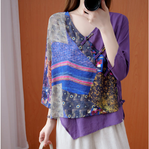 Vintage Printing Cardigan