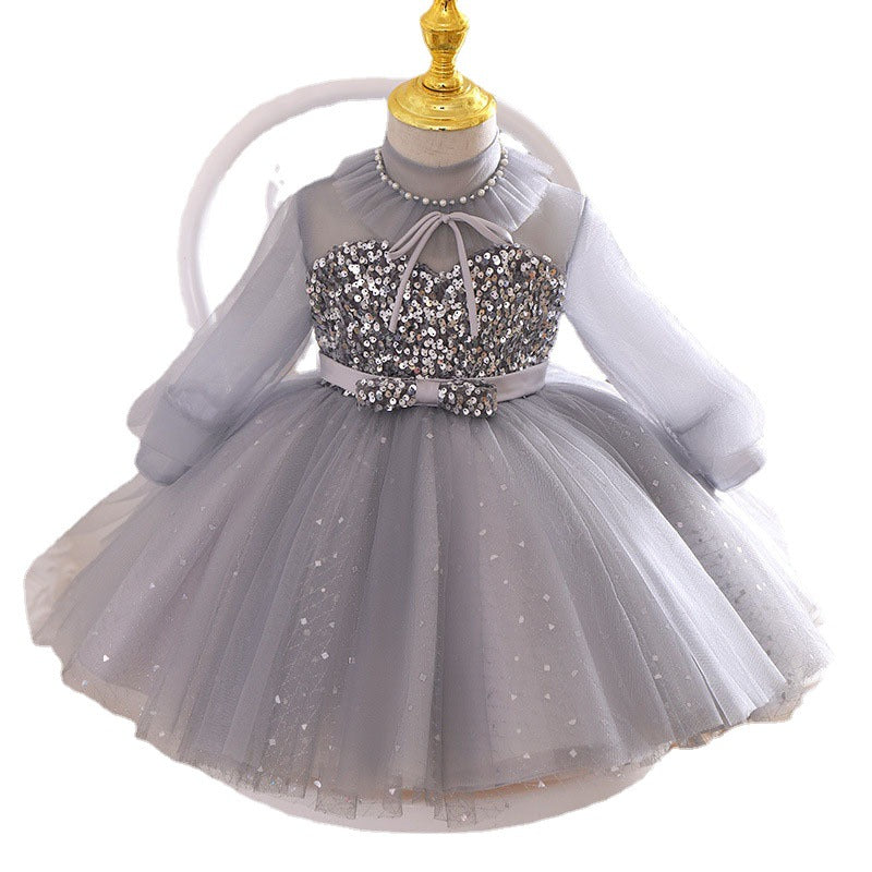 Elegant Cute Flower Girl Puffy Princess Party Dress