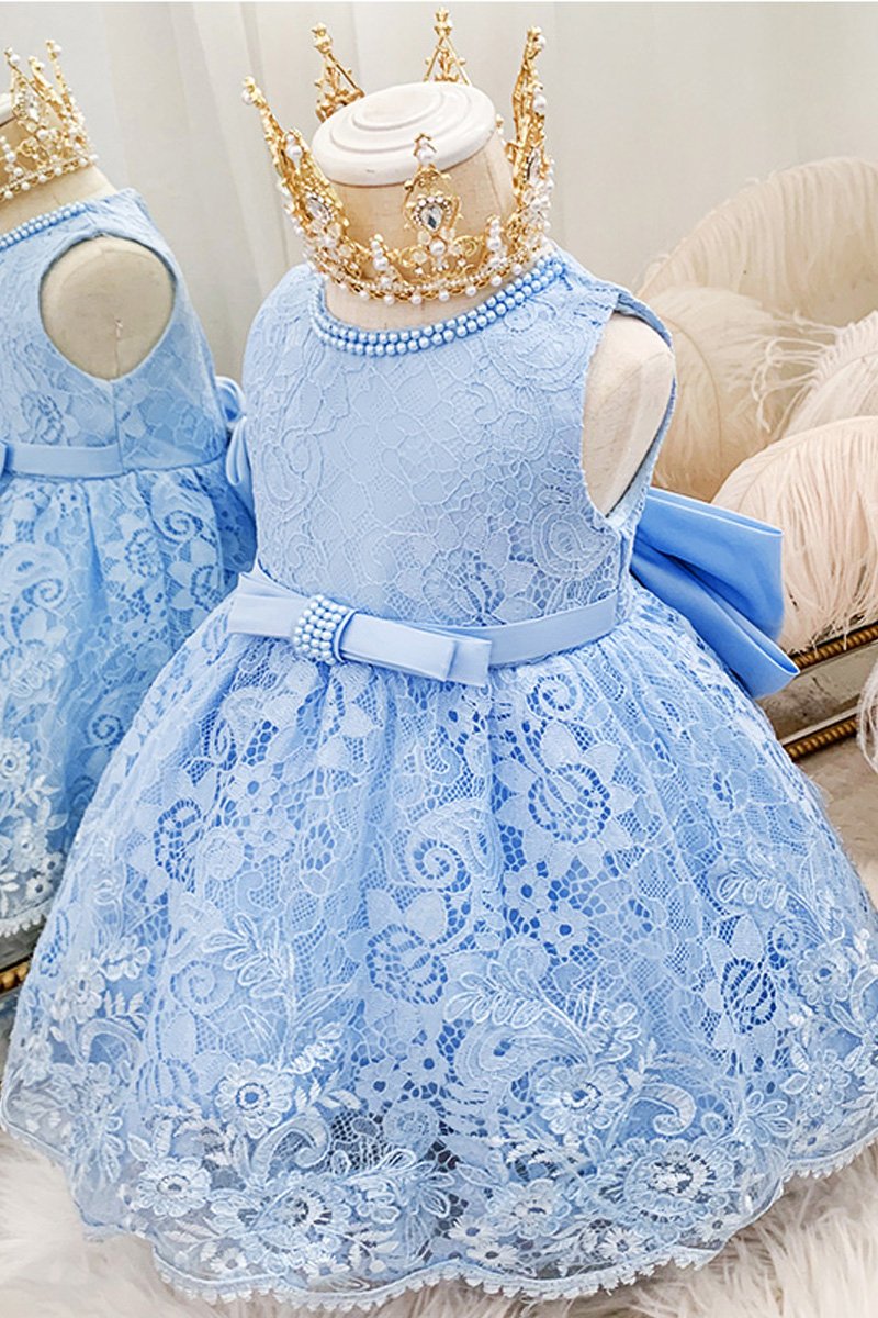 Cute Baby Girls Bow Princess Dress