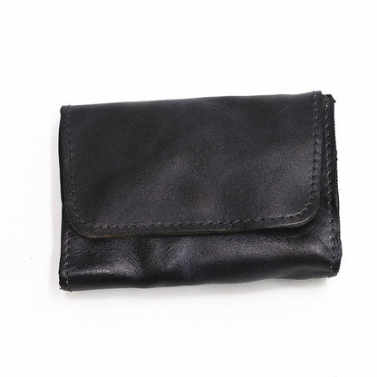 Retro Leather Buckle Small Coin Purse