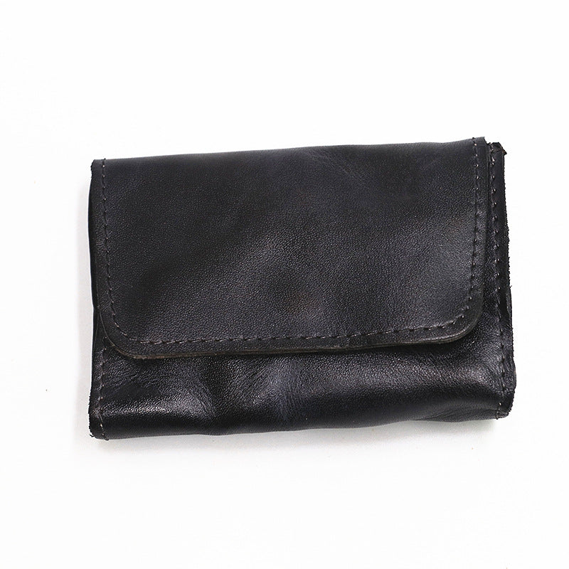 Retro Leather Buckle Small Coin Purse