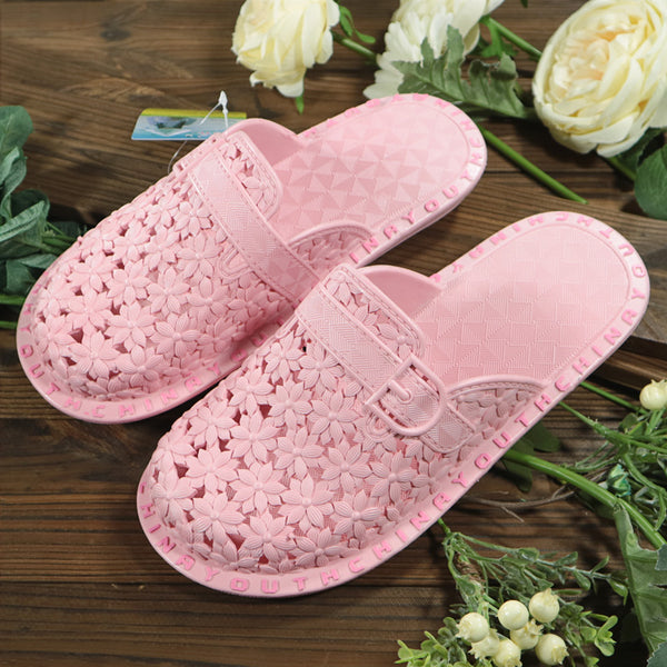 Summer Flowers Hollow Handmade Slippers