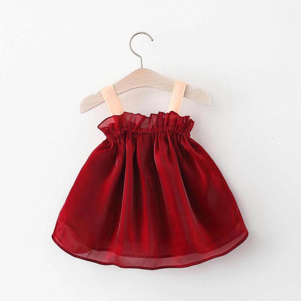 Summer Girls Bow Sling Dress