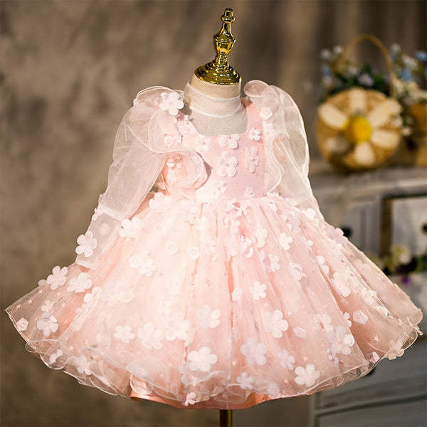 Flower Girl Puffy Princess Cake Dress