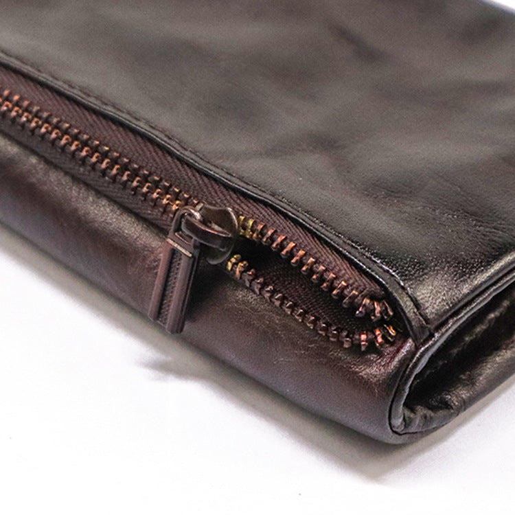 Wrinkled Retro Multi-card Soft Wallet
