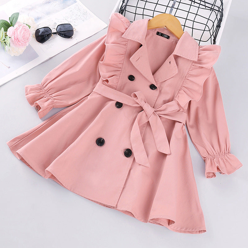 Girls Fashion Trench Coat