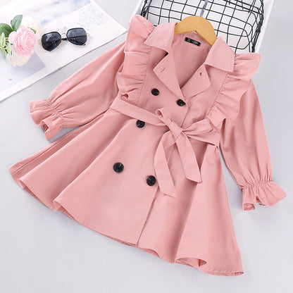 Girls Fashion Trench Coat