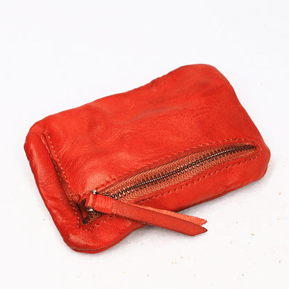 Vintage Leather Small Coin Wallet