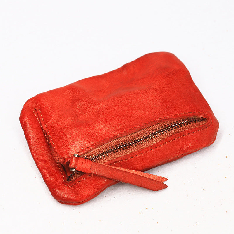 Vintage Leather Small Coin Wallet