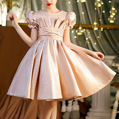 Vintage Baby Girl Princess Puffy Party Dress