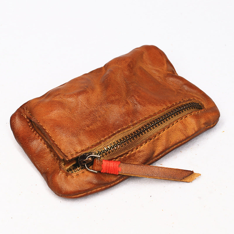 Vintage Leather Small Coin Wallet
