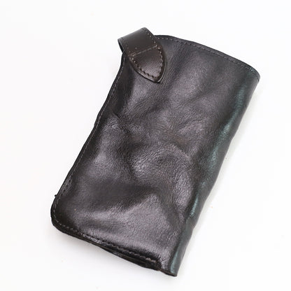 Vintage Leather Handmade Pleated Wallet