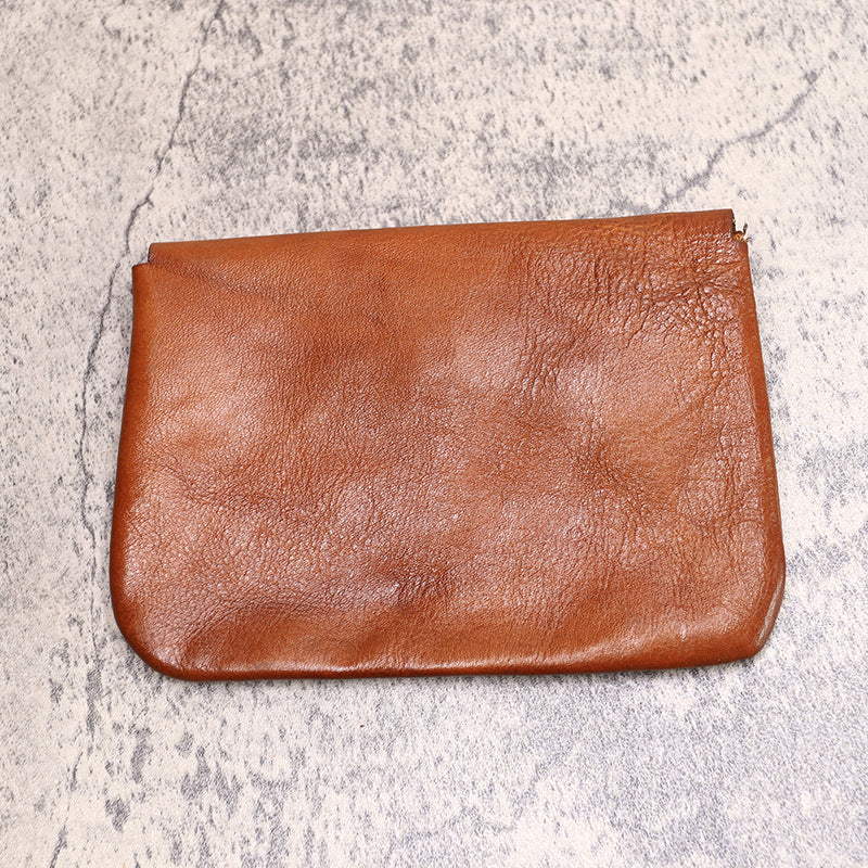 Ultra-thin Leather Card Case Coin Storage Bag Small Coin Purse
