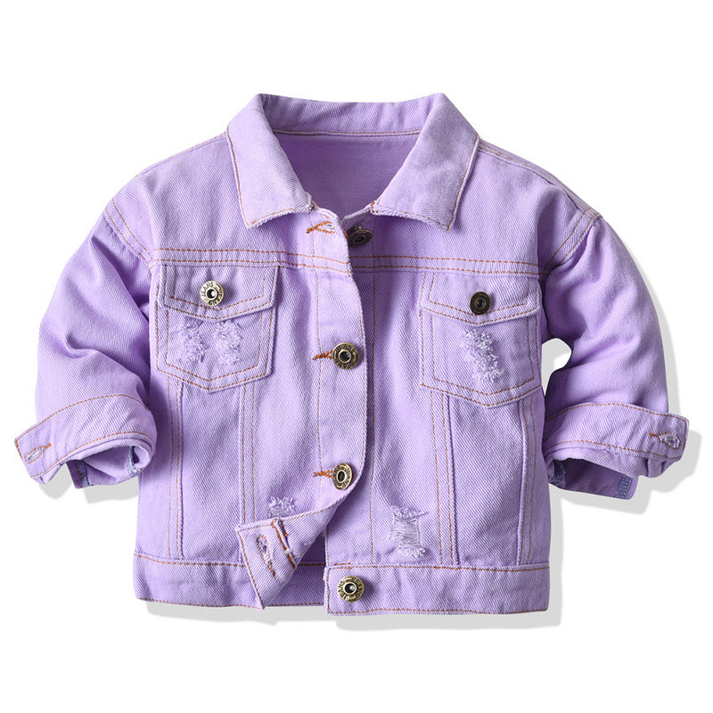 Children Tie-dye Denim Jacket