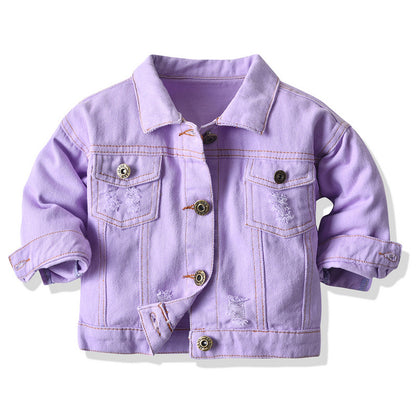 Children Tie-dye Denim Jacket