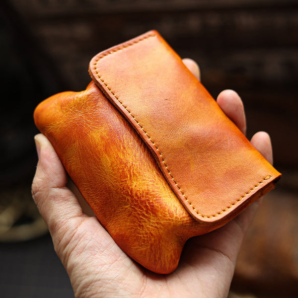 Leather Buckle Vintage Small Coin Purse