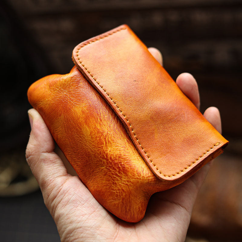 Leather Buckle Vintage Small Coin Purse